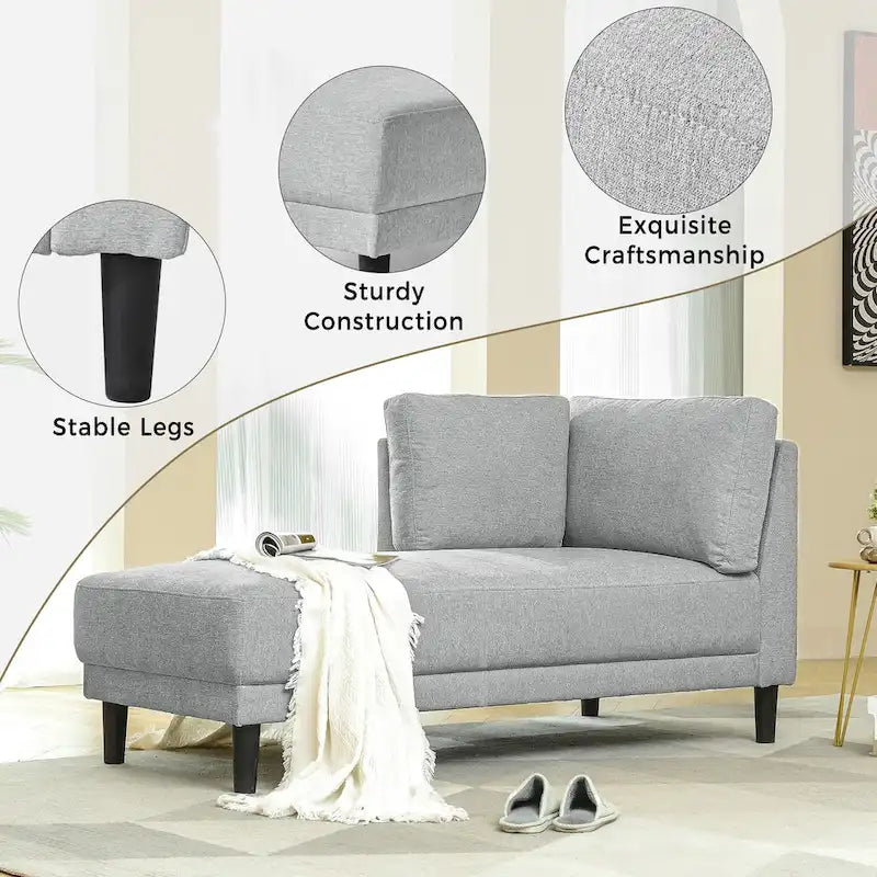Gepolsterte Chaiselongue mit Liegefunktion