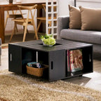 Mobiler Couchtisch mit vielseitigem Stauraum, 32 Inch
