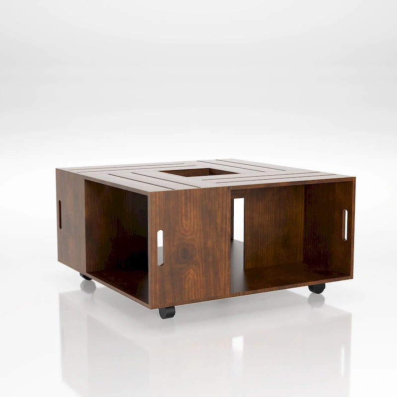 Mobiler Couchtisch mit vielseitigem Stauraum, 32 Inch