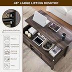 Lift Top Coffee Table with Storage