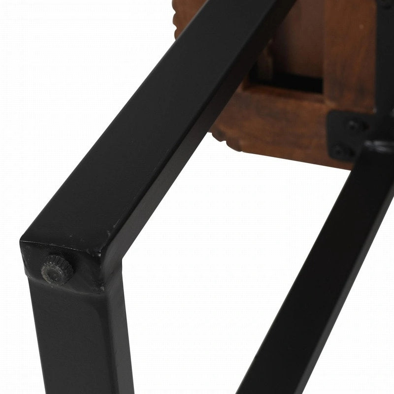 Solid Wood Entryway Console Table with Fluted Design and 2 Drawers