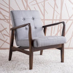 Brayden Mid-Century Fabric Club Chair
