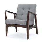 Brayden Mid-Century Fabric Club Chair