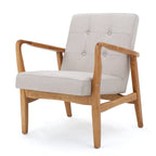 Brayden Mid-Century Fabric Club Chair