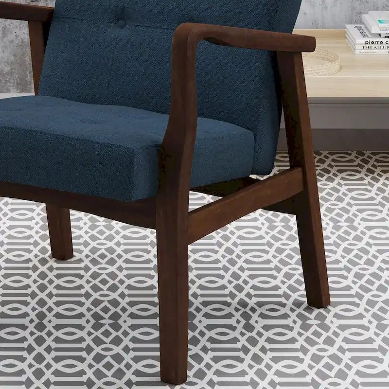 Brayden Mid-Century Fabric Club Chair