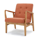 Brayden Mid-Century Fabric Club Chair