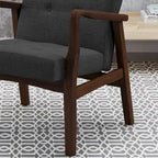 Brayden Mid-Century Fabric Club Chair