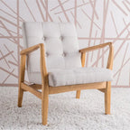 Brayden Mid-Century Fabric Club Chair