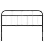 Classic Queen Size Black Metal Headboard
