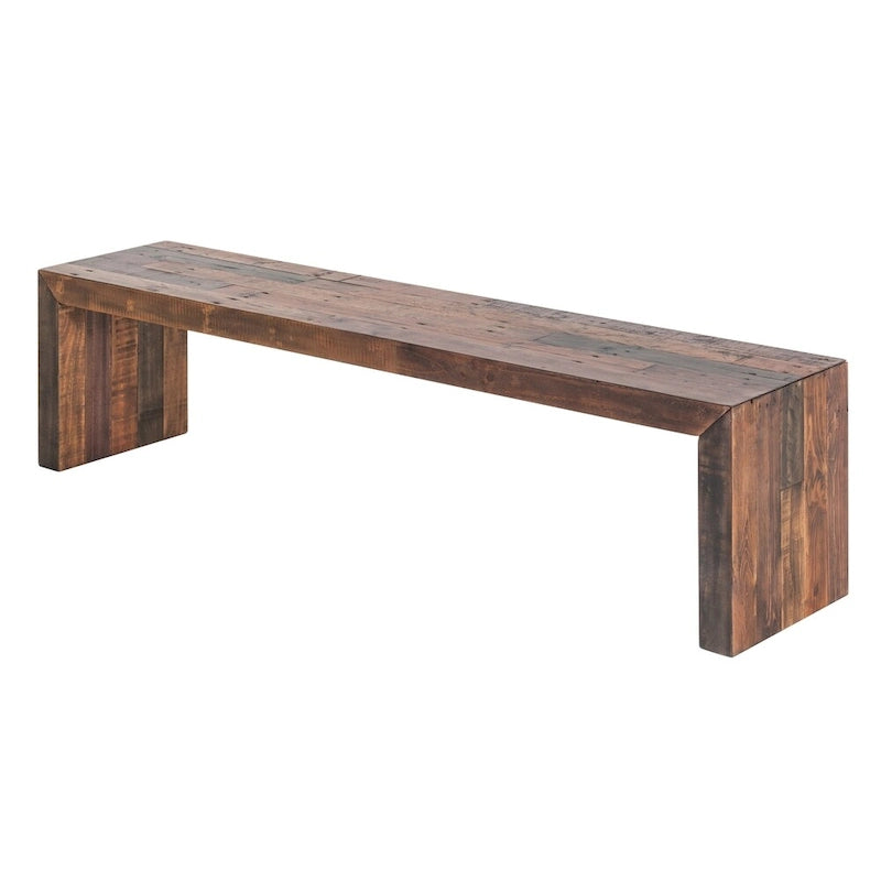 Vintage Farmhouse Large Wood Bench