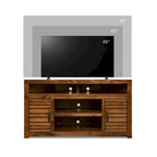 52-Inch Corner TV Stand Console for TVs up to 55 Inches, Whiskey Finish