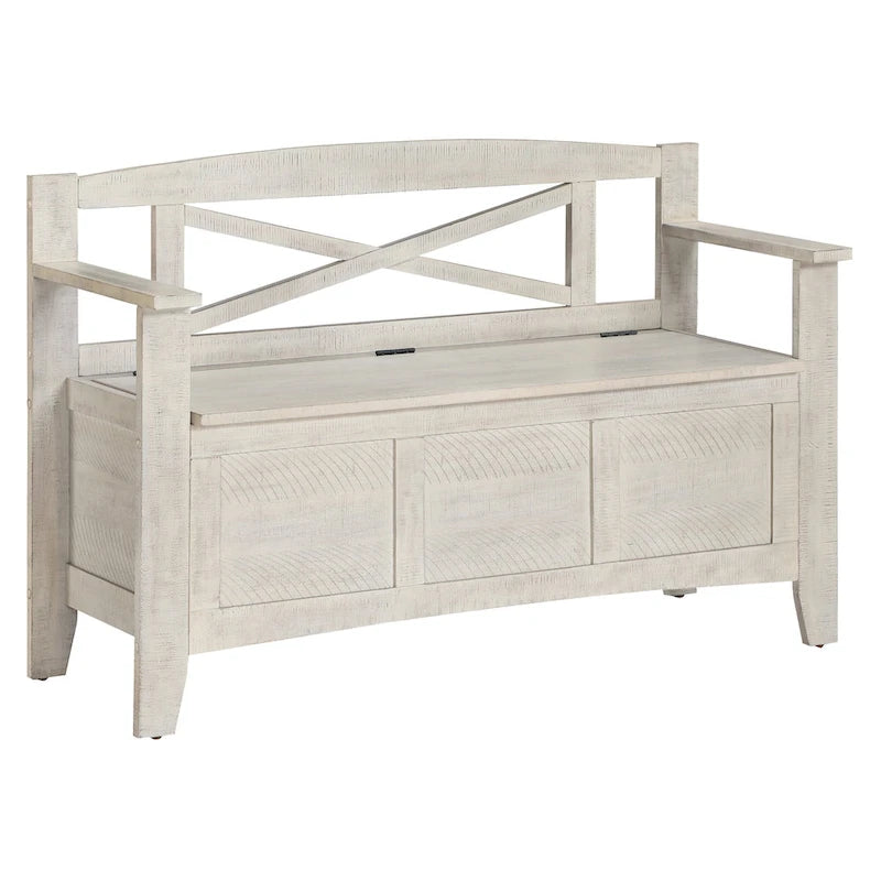 Entryway Bench with Flip-Up Storage
