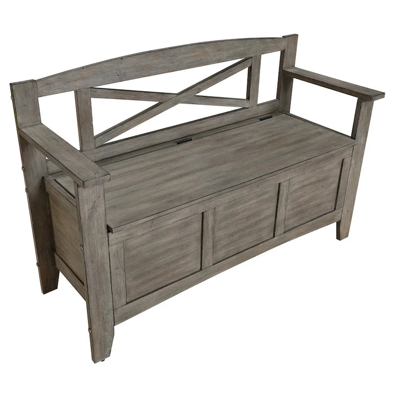 Entryway Bench with Flip-Up Storage