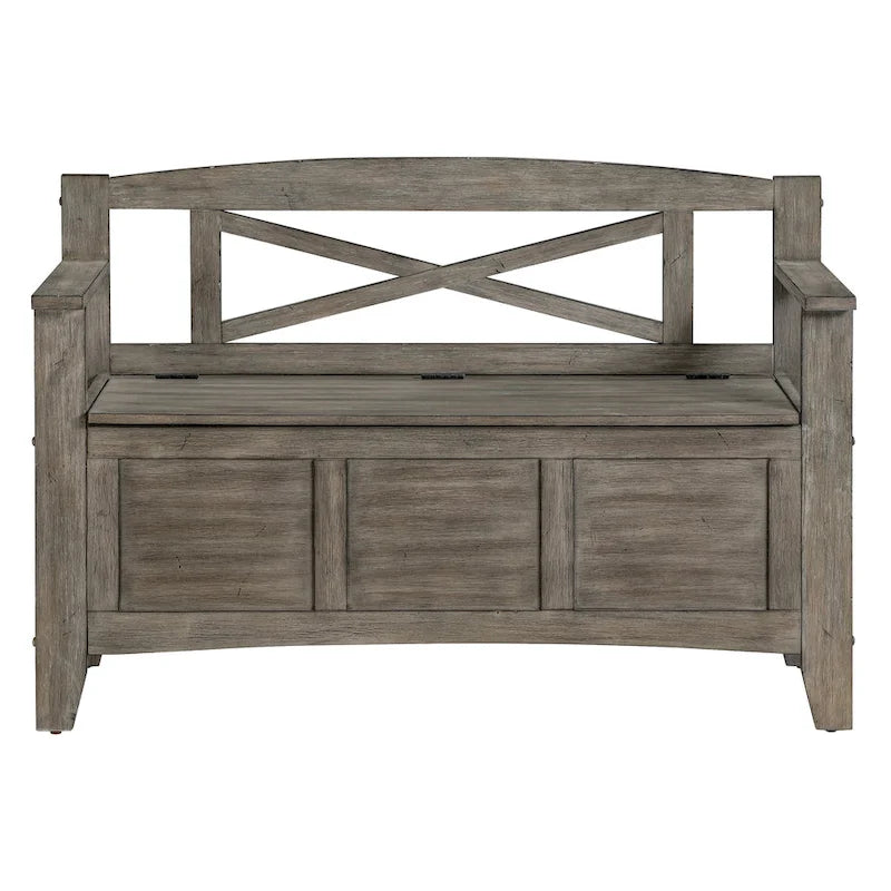 Entryway Bench with Flip-Up Storage