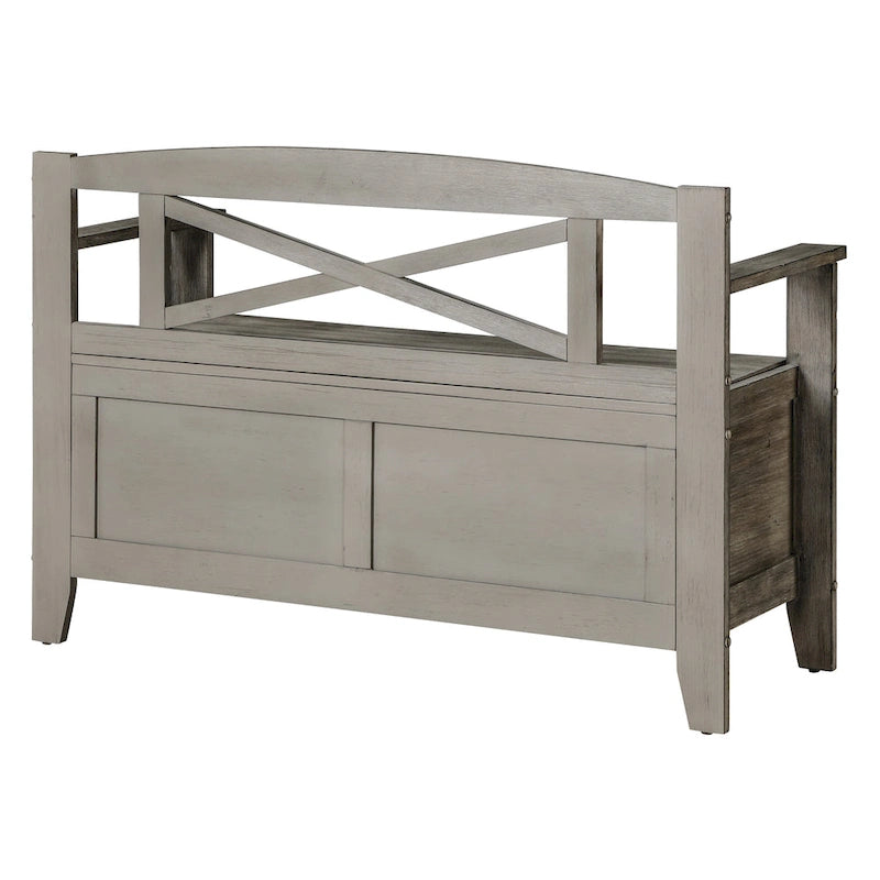 Entryway Bench with Flip-Up Storage
