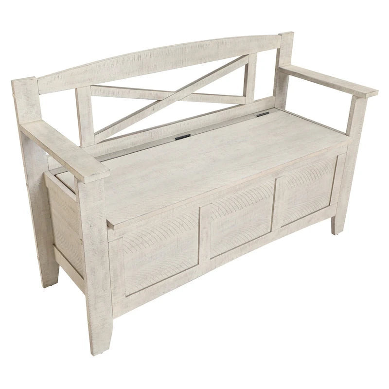 Entryway Bench with Flip-Up Storage