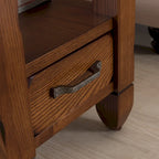 Slatestone One Drawer Side Table with Slate Tile