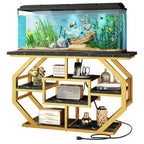 55-75 Gallon Aquarium Stand with Power Outlet and Storage