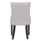 Tufted Upholstered Linen Fabric Dining Chair