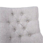 Tufted Upholstered Linen Fabric Dining Chair