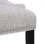 Tufted Upholstered Linen Fabric Dining Chair