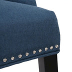 Tufted Upholstered Linen Fabric Dining Chair