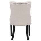 Tufted Upholstered Linen Fabric Dining Chair