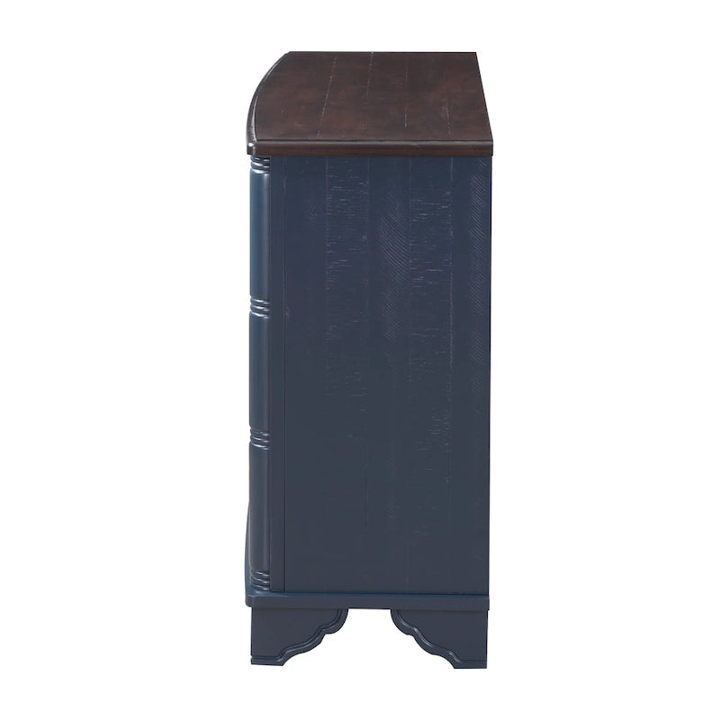 Konzolový stolek s úložnou policí a nastavitelnými policemi