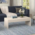 48 Wide Rectangular Coffee Table with Fluted Panel Detail