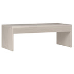 48 Wide Rectangular Coffee Table with Fluted Panel Detail