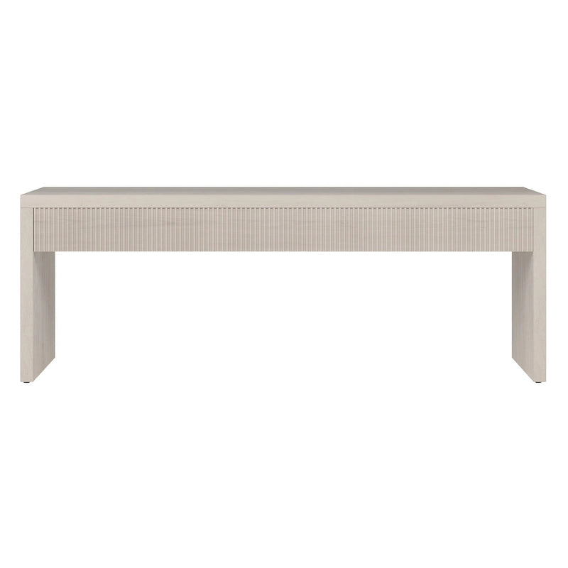 48 Wide Rectangular Coffee Table with Fluted Panel Detail