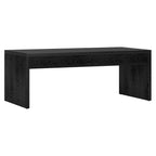48 Wide Rectangular Coffee Table with Fluted Panel Detail
