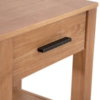 Solid Wood 1-Drawer Nightstand