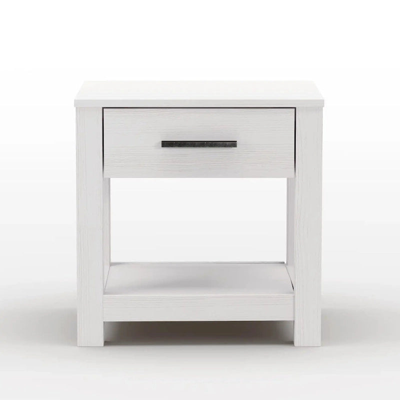 Solid Wood 1-Drawer Nightstand