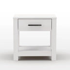 Solid Wood 1-Drawer Nightstand