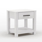 Solid Wood 1-Drawer Nightstand