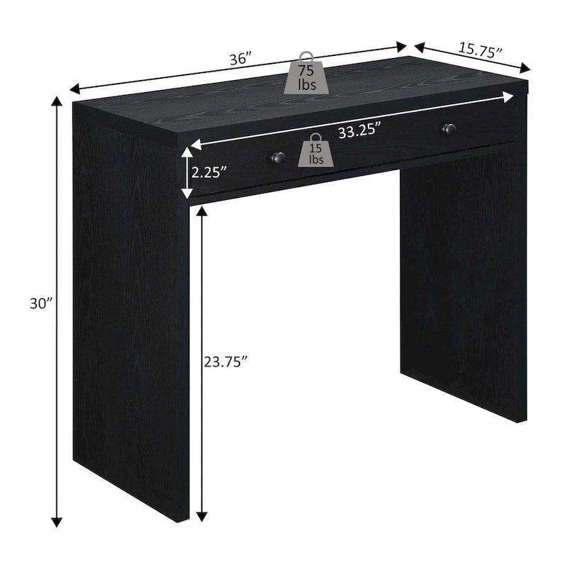 1-Drawer 36-Inch Desk / Hall Entry Table