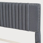 Full Size Platform Bed with Twin Trundle and Storage Drawers