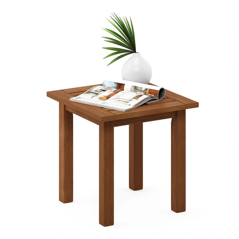 Hardwood End Table with Teak Oil Finish