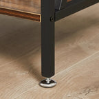 1-Drawer Nightstand with Charging Station and Storage Shelf