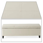 Upholstered Storage Bench with Flip-Top Lid
