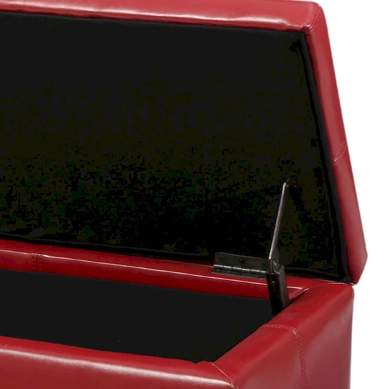 Upholstered Storage Bench with Flip-Top Lid