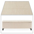 Upholstered Storage Bench with Flip-Top Lid