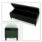 Upholstered Storage Bench with Flip-Top Lid