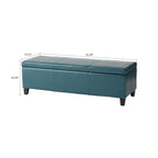 Upholstered Storage Bench with Flip-Top Lid