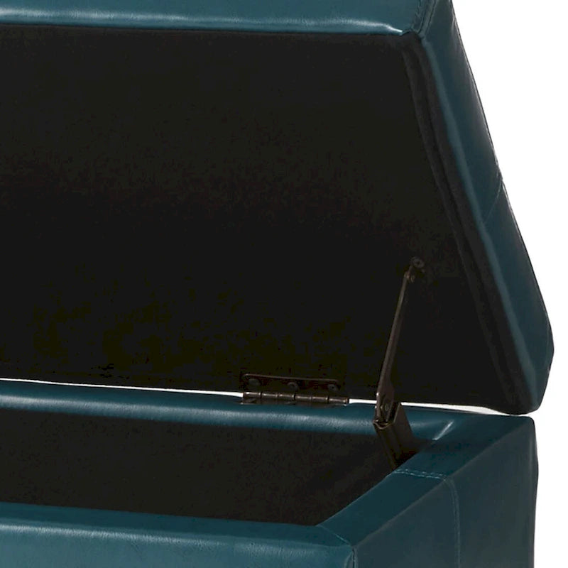 Upholstered Storage Bench with Flip-Top Lid