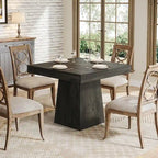31.5 Inch Square Dining Table with Pedestal Base