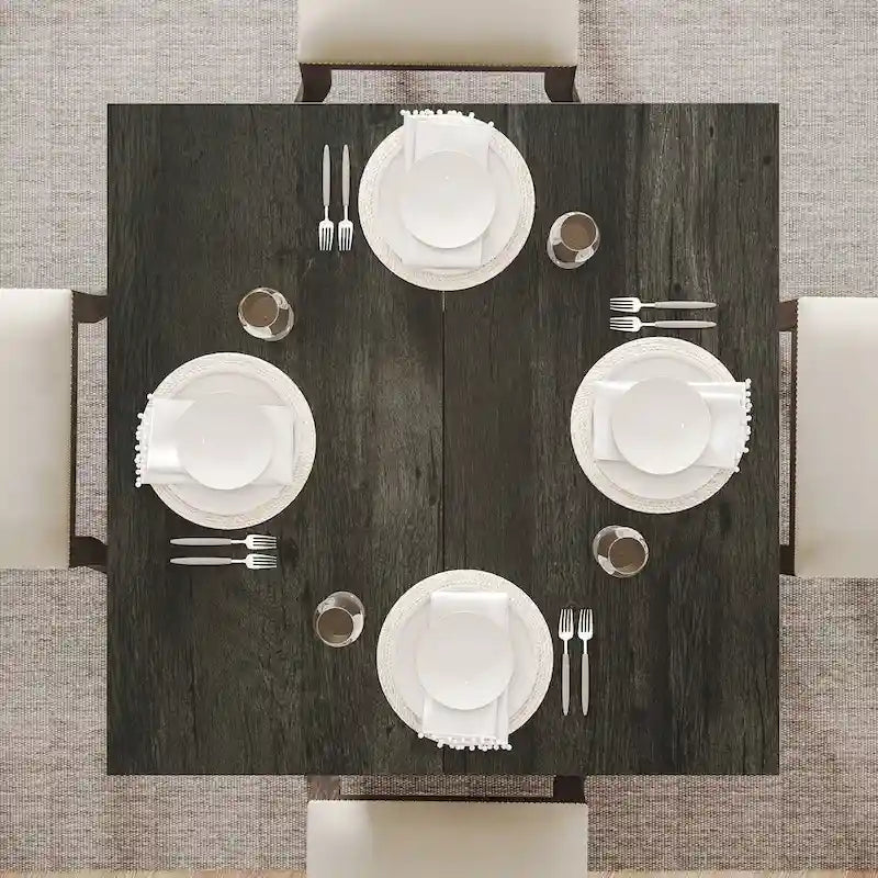 31.5 Inch Square Dining Table with Pedestal Base