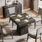 31.5 Inch Square Dining Table with Pedestal Base
