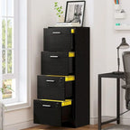 Moasis 4-Drawer Vertical File Cabinet with Locks for Letter A4-Sized Files